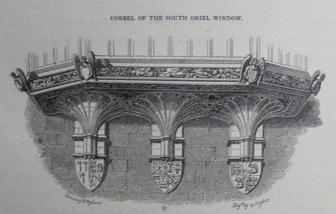 Wood - Corbels of the South Oriel Window - Hughes